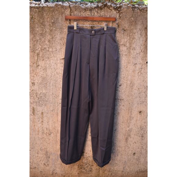 Vintage Charles Jourdan Paris Pleated Trousers – Size 40 - Picture 1 of 5